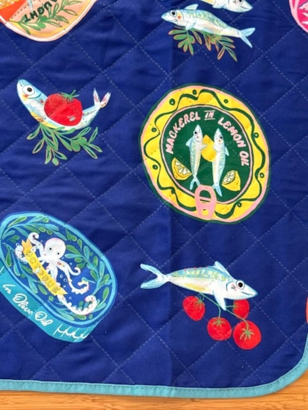 Tinned-Fish Themed Roll Up Picnic Blanket - Picture 7 of 13